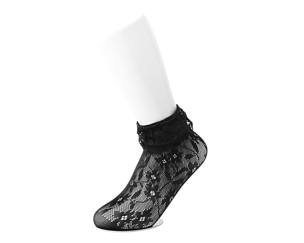 Fishnet Black Assorted Socks 5-Pk Women's - Image 4