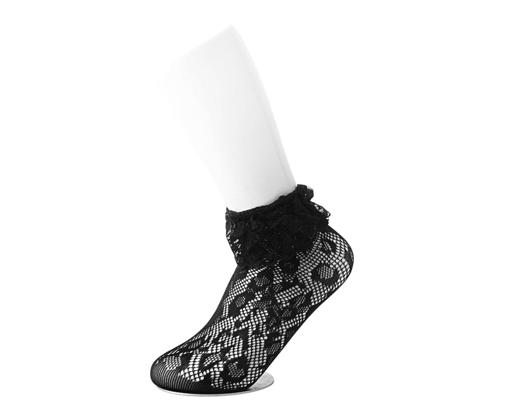 Fishnet Black Assorted Socks 5-Pk Women's - Image 6