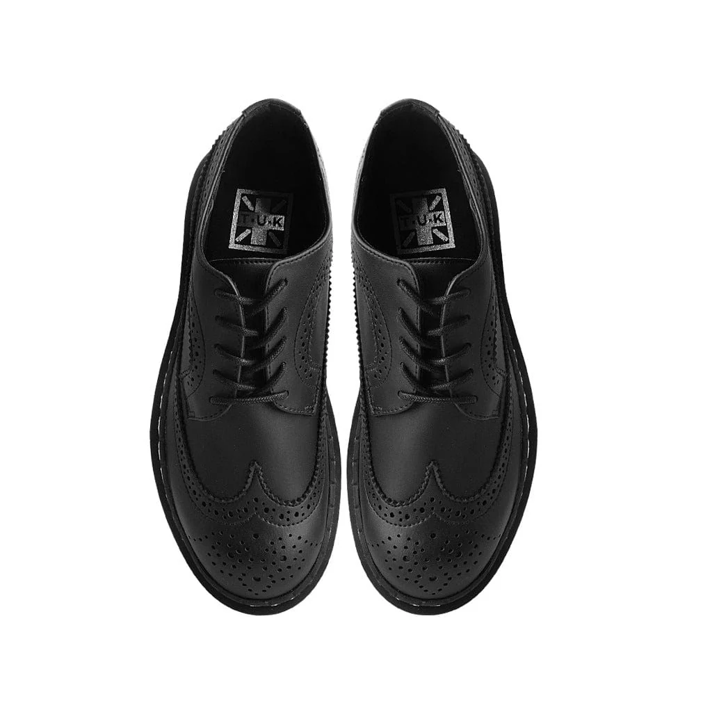 Double Decker Brogue Lace Up Black TUKskin™ - Image 5