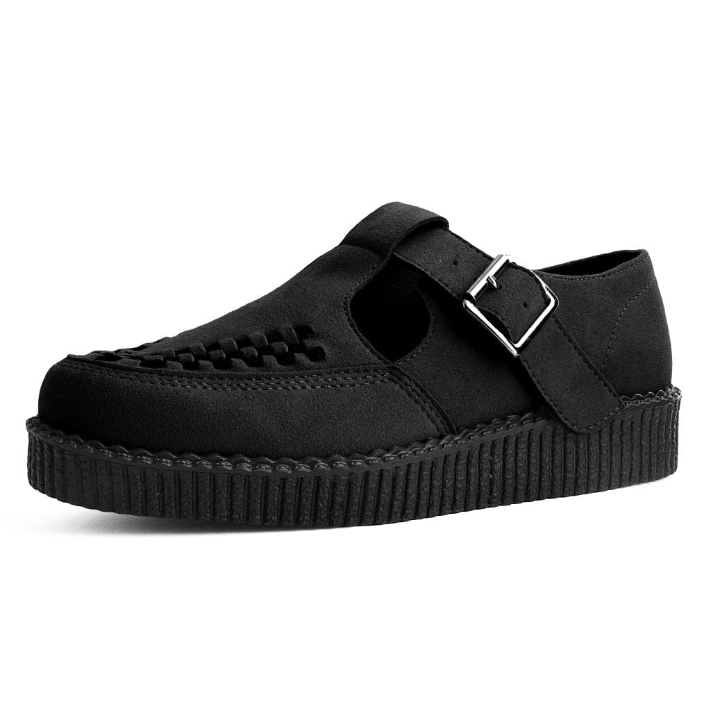 Viva Low T-Bar Creeper Black Suede - Image 4