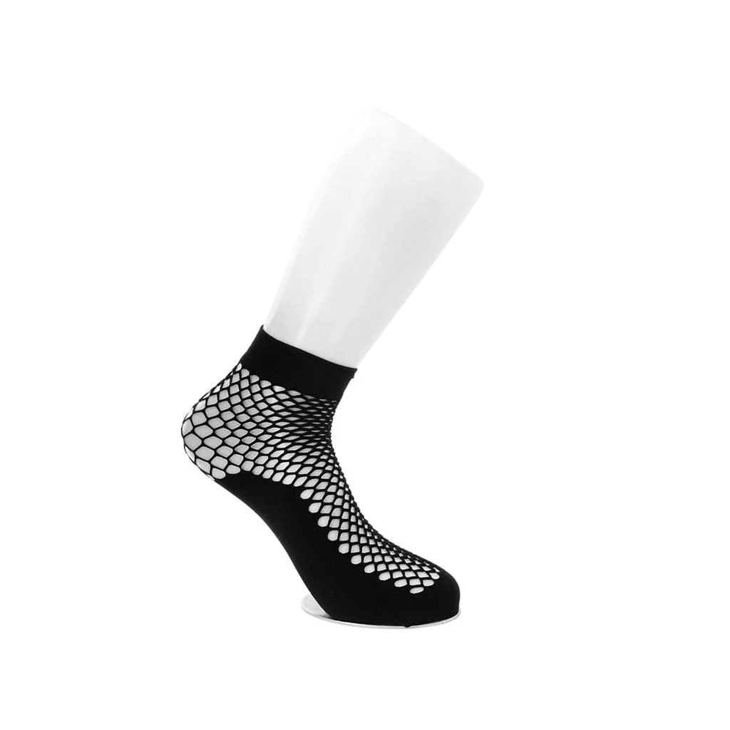 Fishnet Black Ankle Sock Women's - Image 2
