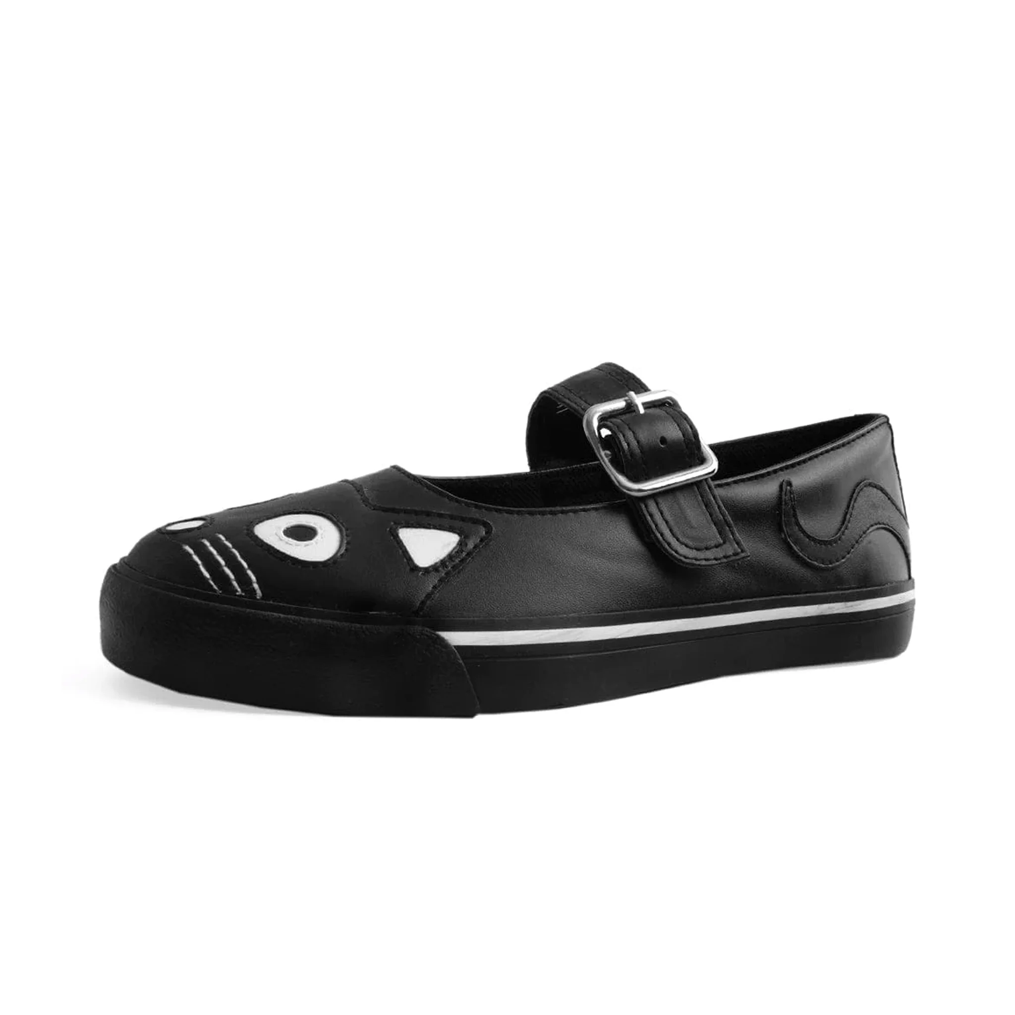 Mary Jane Kitty Sneaker Black Vegan Leather - Image 4