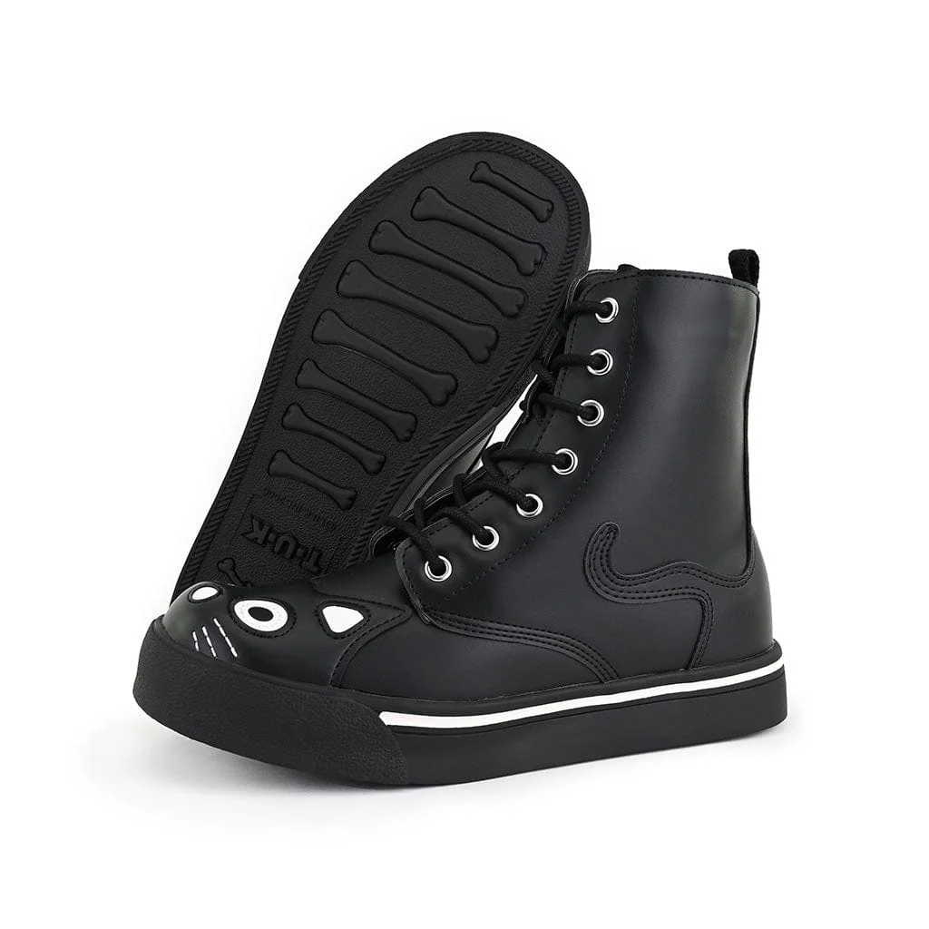 Kitty Combat Boot Black Vegan Leather - Image 6