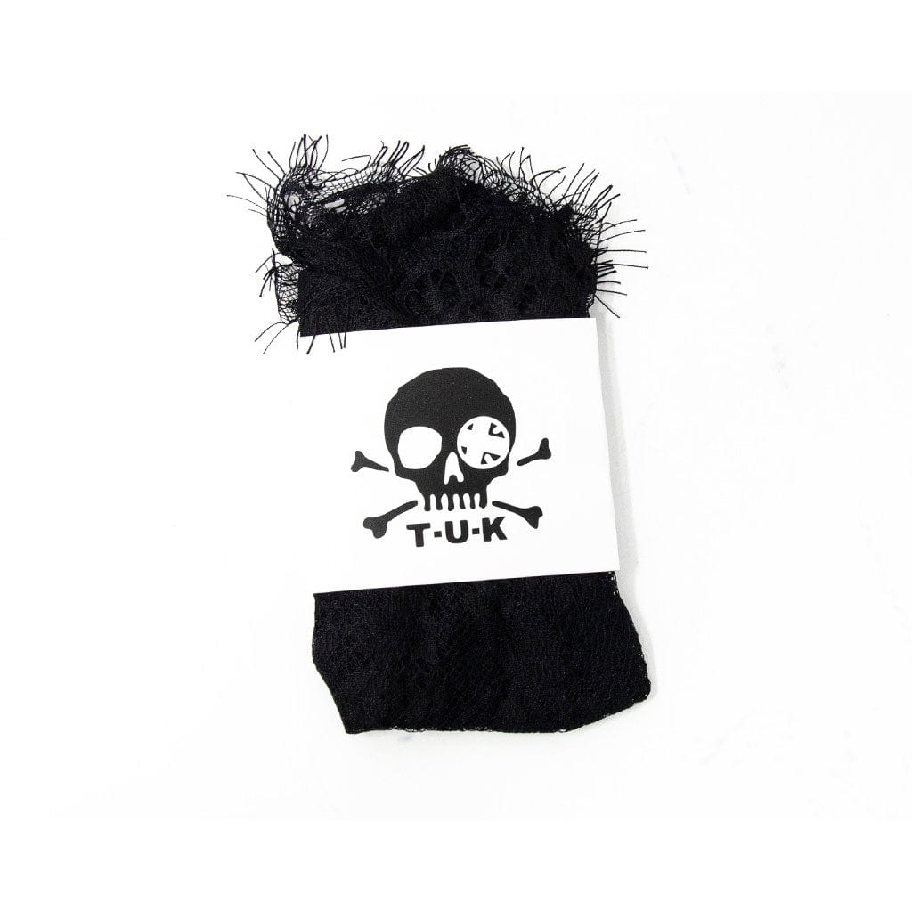 Ankle Black Lace Ribbon Tie Sock Women's - Image 2