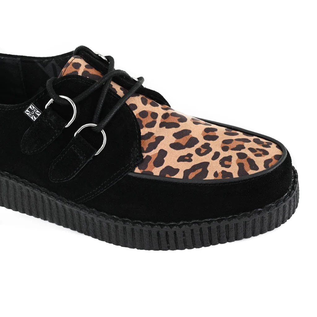 Viva Low Creeper Black & Leopard Suede - Image 5