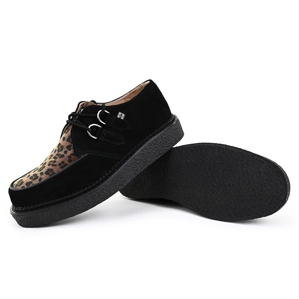 1970 Original Creeper Black Suede & Leopard Print - Image 4