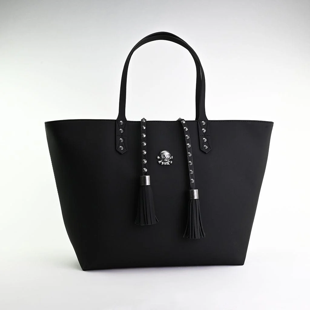 Black Tassel Tote Bag - Image 3