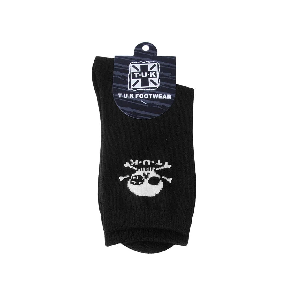 Crew Sock Black Skull Logo Men's - Image 2