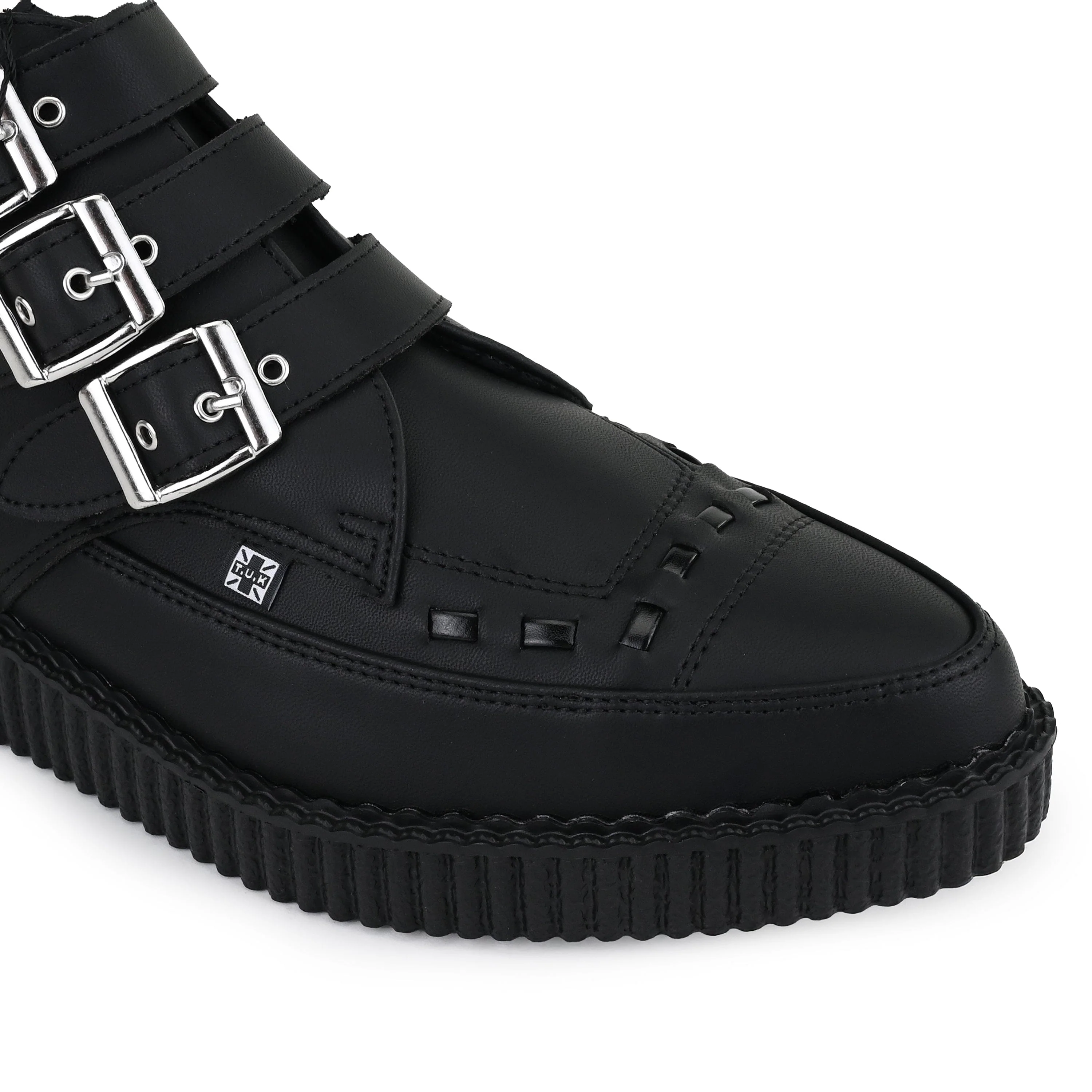 Pointed Creeper 3-Buckle Boot Black TUKskin™ - Image 5