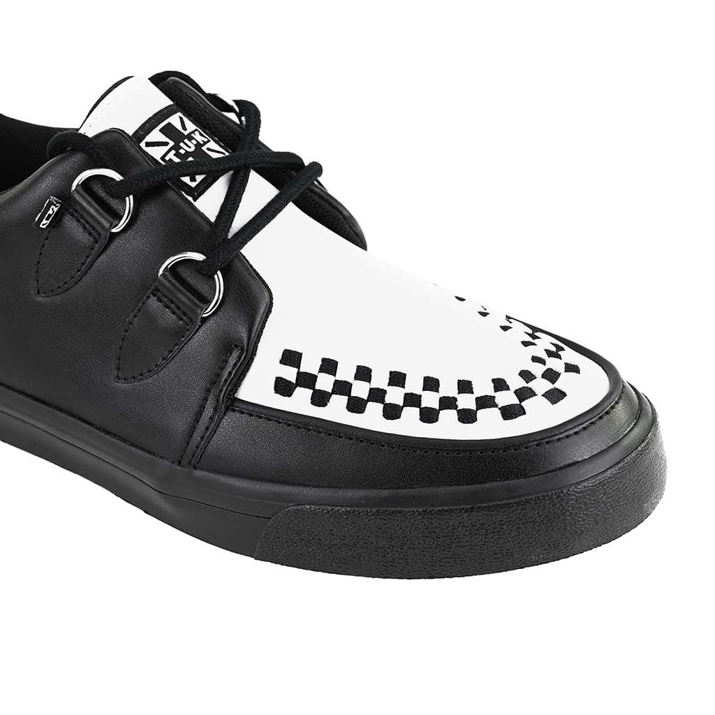 Creeper Sneaker Black & White Leather - Image 5