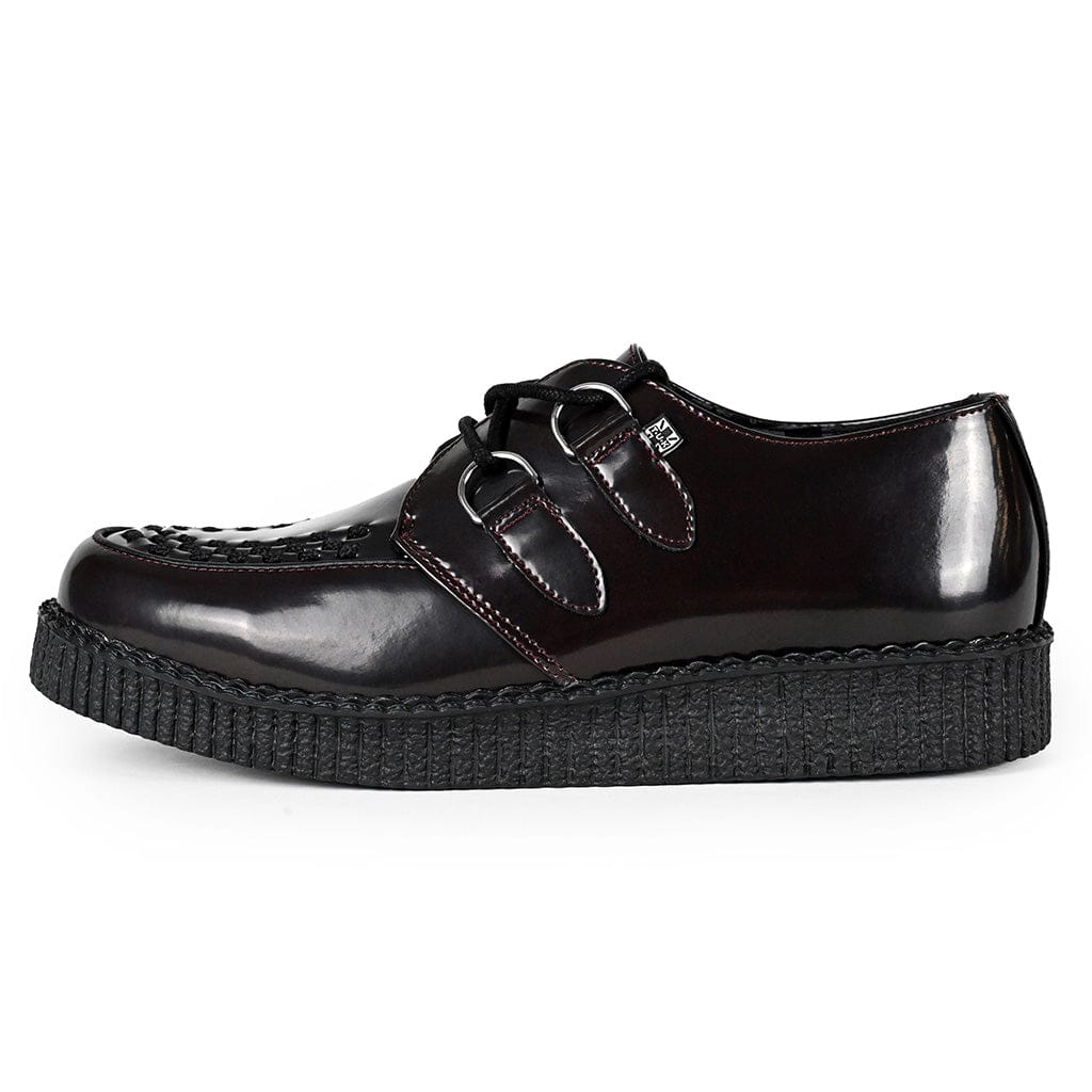 Viva Low Creeper Burgundy Vegan Leather
