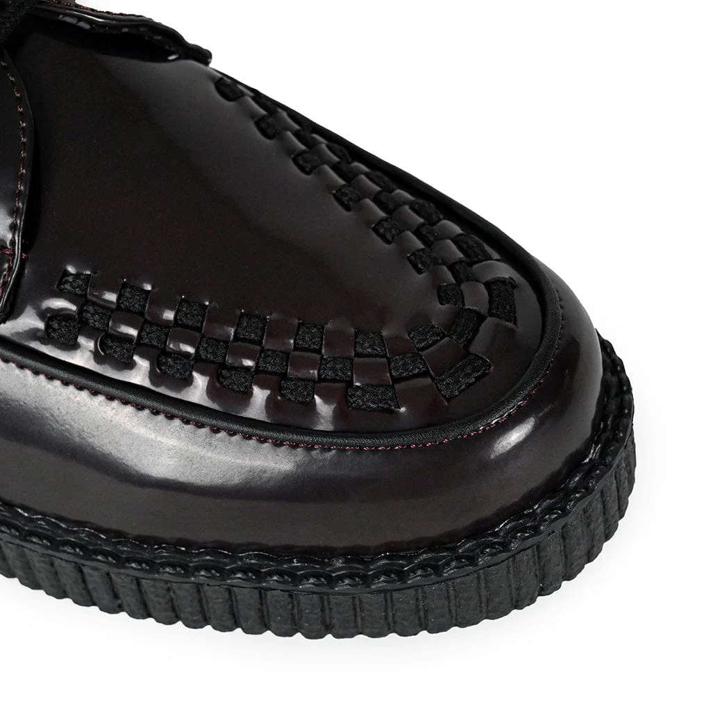 Viva Low Creeper Burgundy Vegan Leather - Image 4