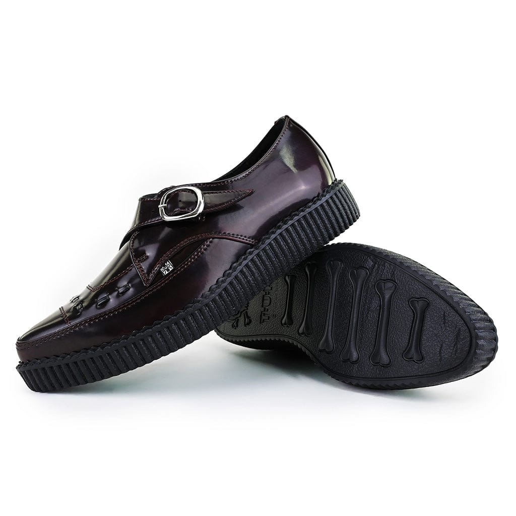 Pointed Creeper Monk Buckle Burgundy TUKskin™ - Image 4
