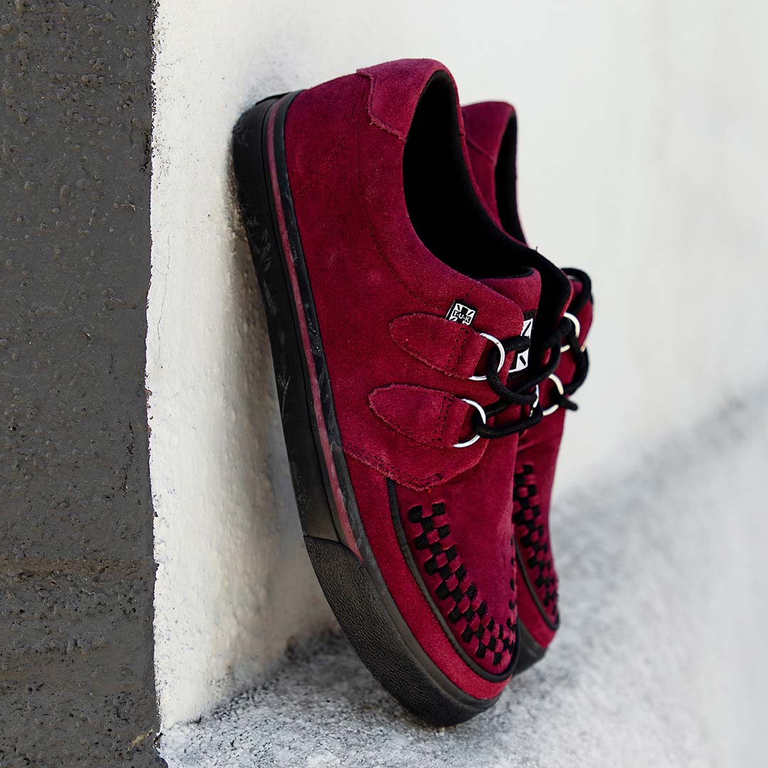 Creeper Sneaker Burgundy Suede - Image 5