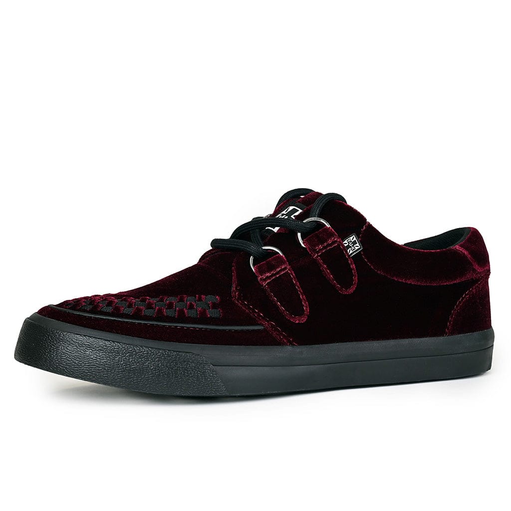 Creeper Sneaker Burgundy Velvet - Image 6