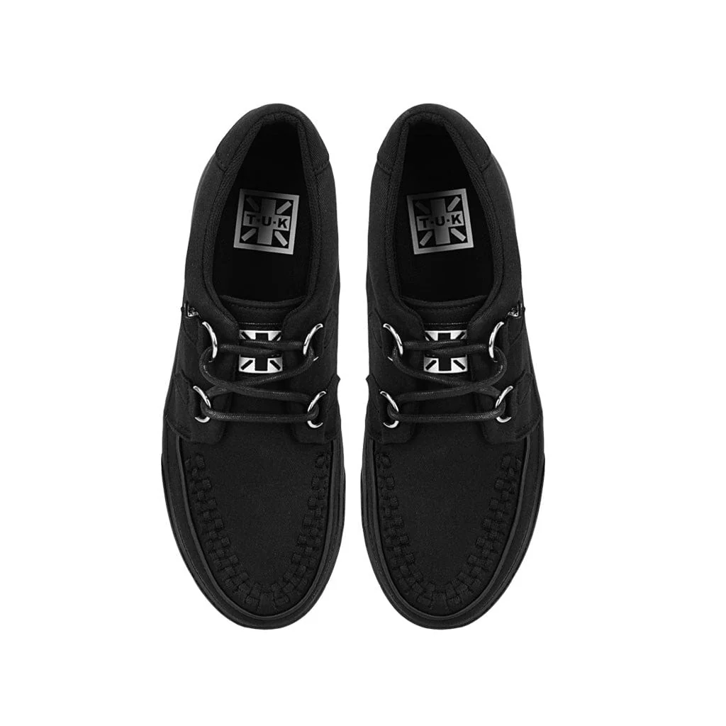 Creeper Sneaker Essential Interlace Black Canvas - Image 6