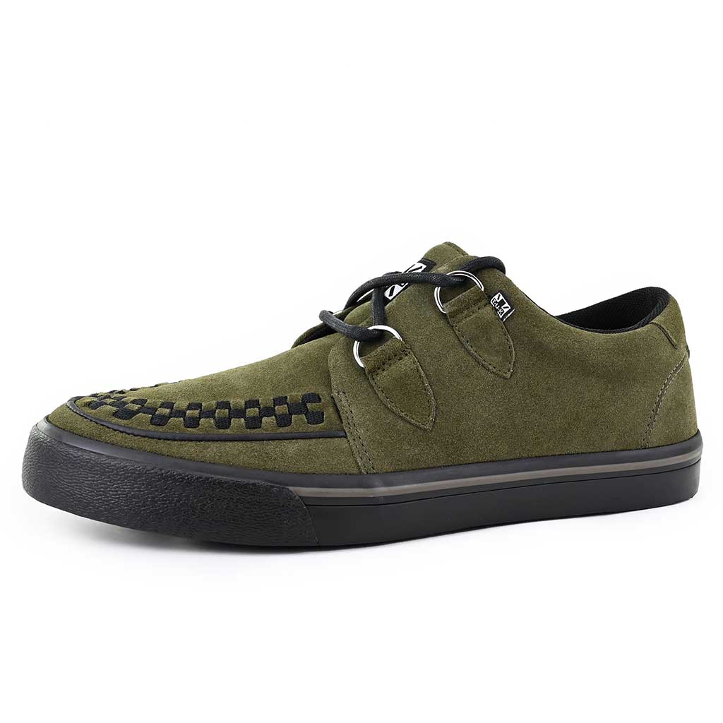 Creeper Sneaker Khaki Green Suede - Image 3