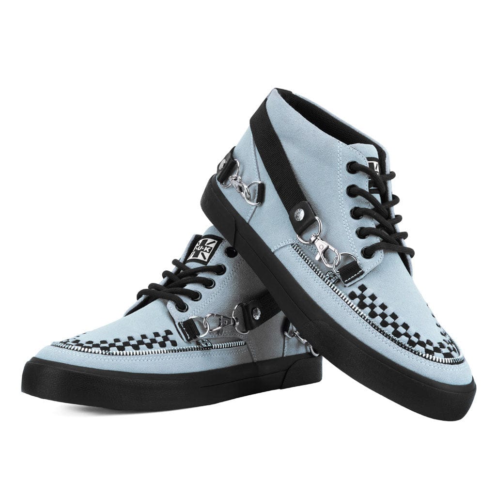 Creeper Bondage Sneaker Mid Top Cool Grey Suede - Image 3