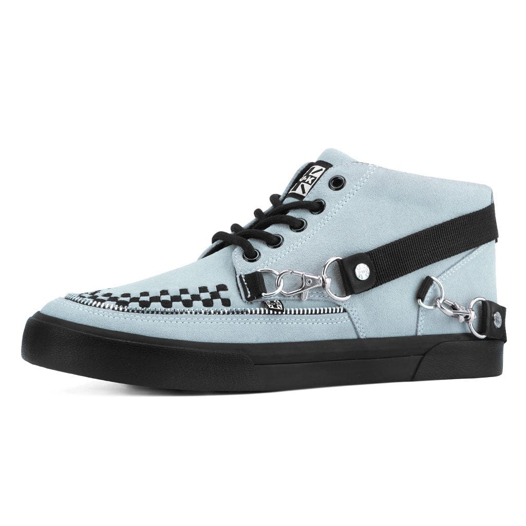 Creeper Bondage Sneaker Mid Top Cool Grey Suede - Image 4