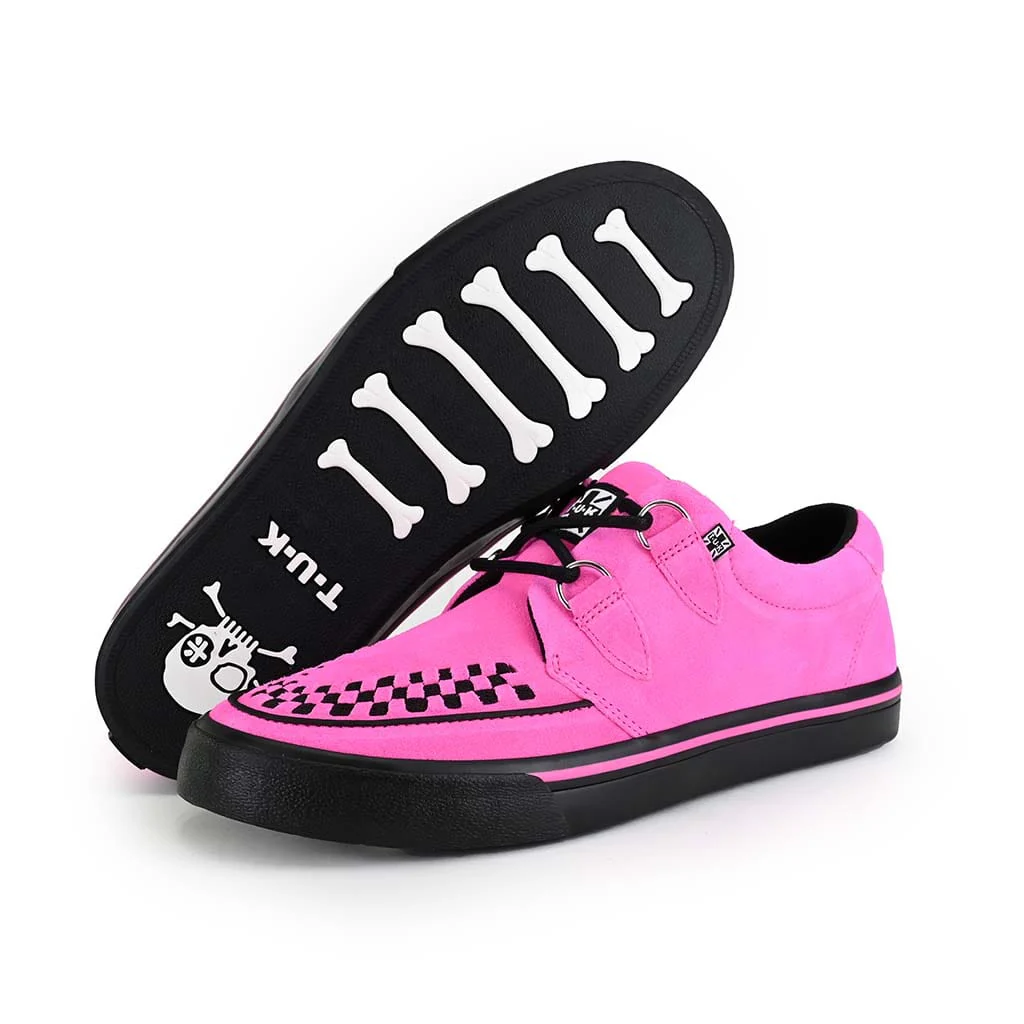 Creeper Sneaker Neon Pink Suede - Image 3