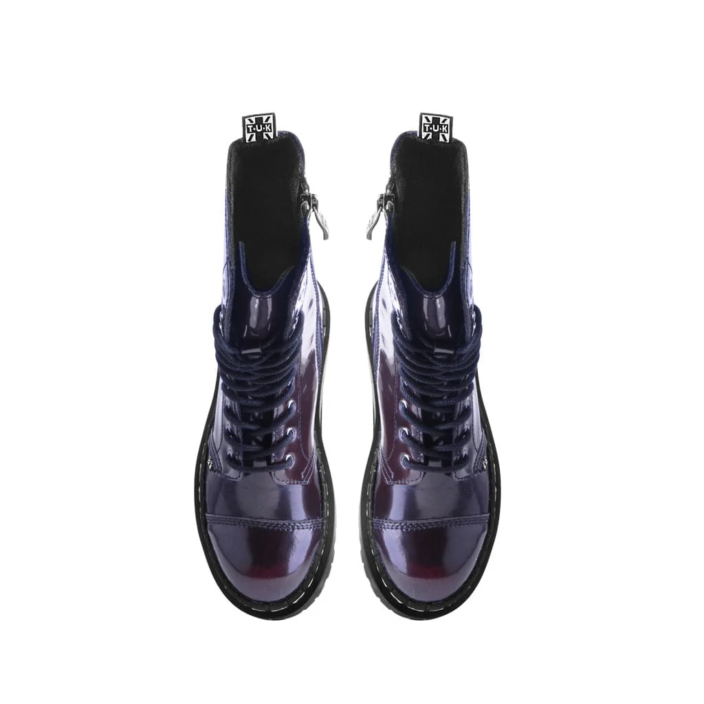 Double Decker 10-Eye Boot Burgundy TUKskin™ - Image 5