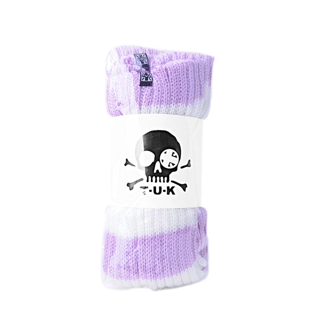 Leg Warmers Lilac & White Stripe Women's - Image 3