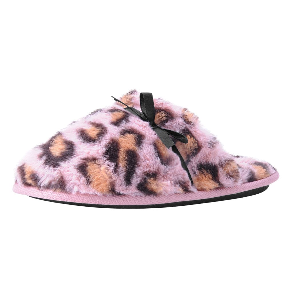 Slipper Pink Leopard Faux Fur - Image 4