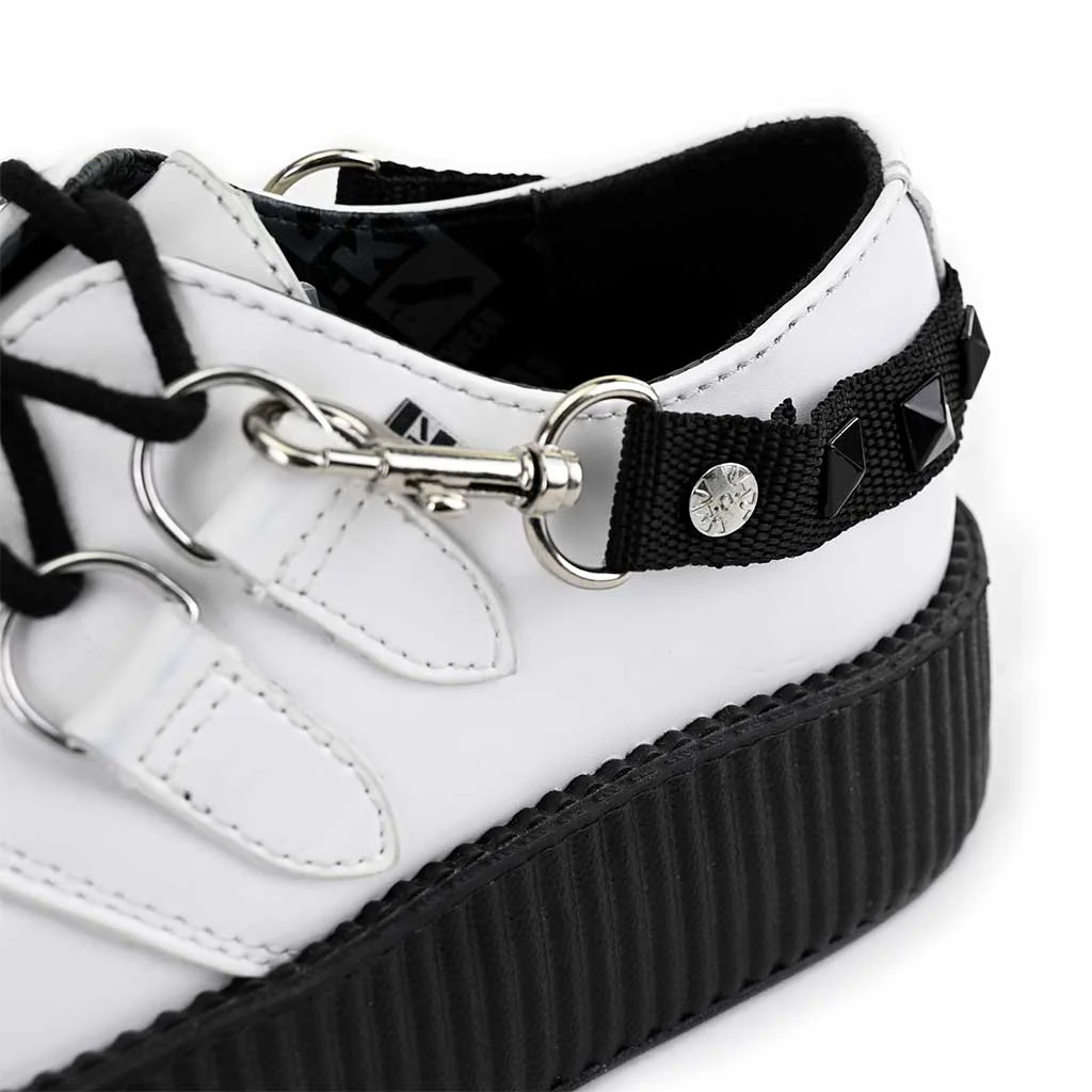 Pyramid Black Stud Bondage Shoe Straps - Image 3