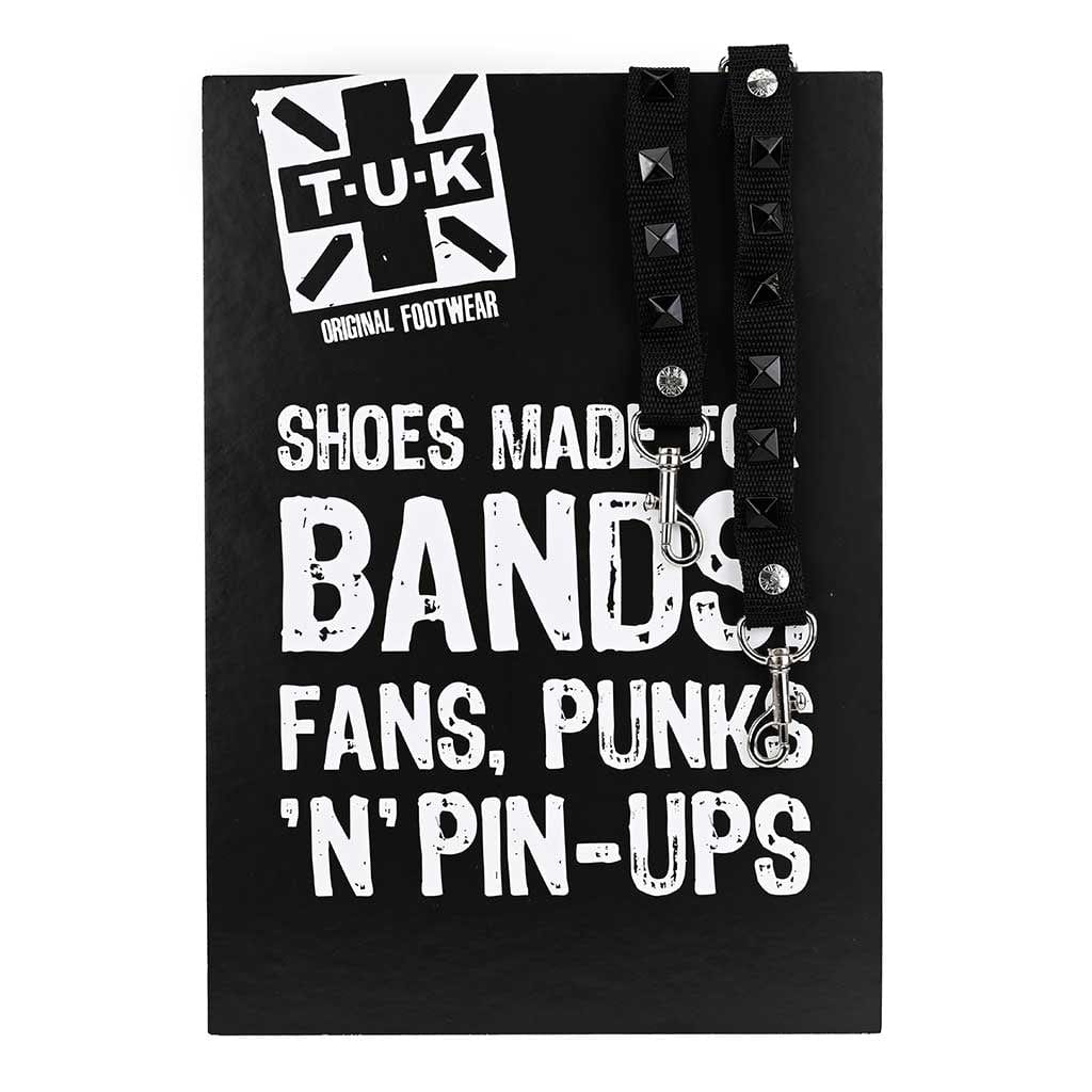 Pyramid Black Stud Bondage Shoe Straps - Image 4