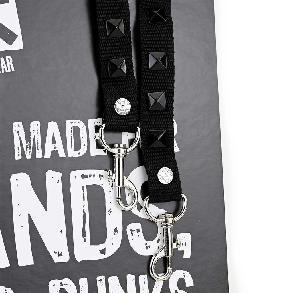 Pyramid Black Stud Bondage Shoe Straps - Image 5