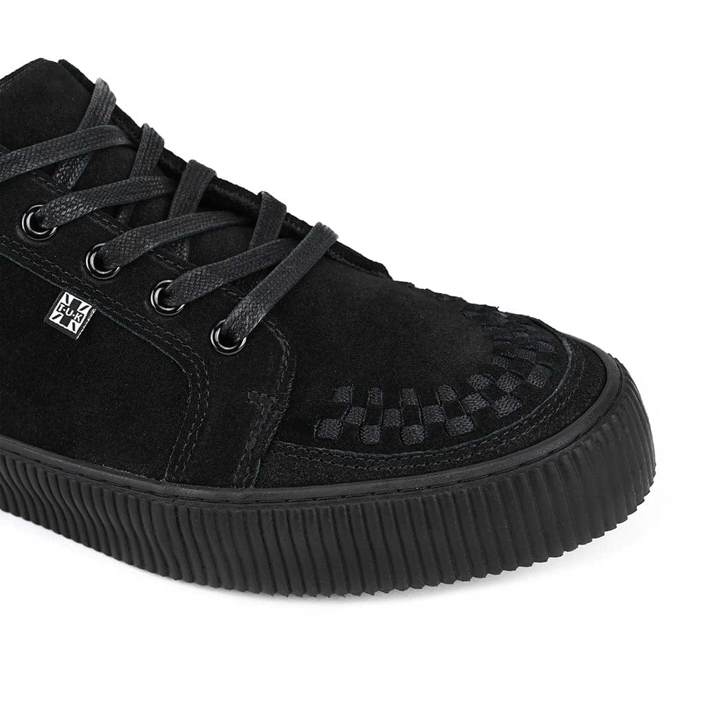 Ribbed Sole Sneaker Black Suede - Image 3