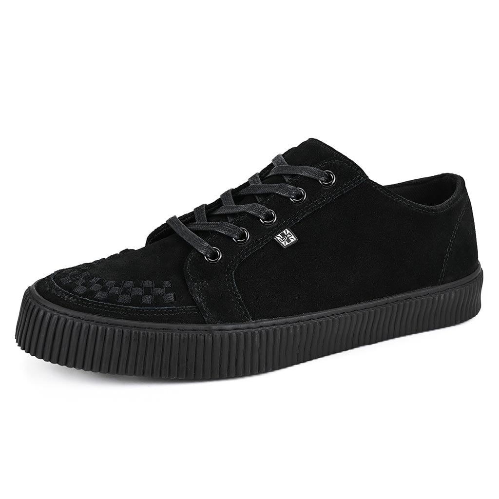 Ribbed Sole Sneaker Black Suede - Image 5