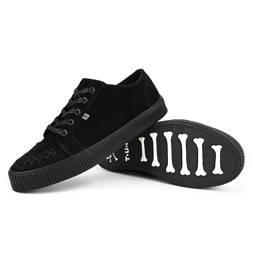 Ribbed Sole Sneaker Black Suede - Image 6