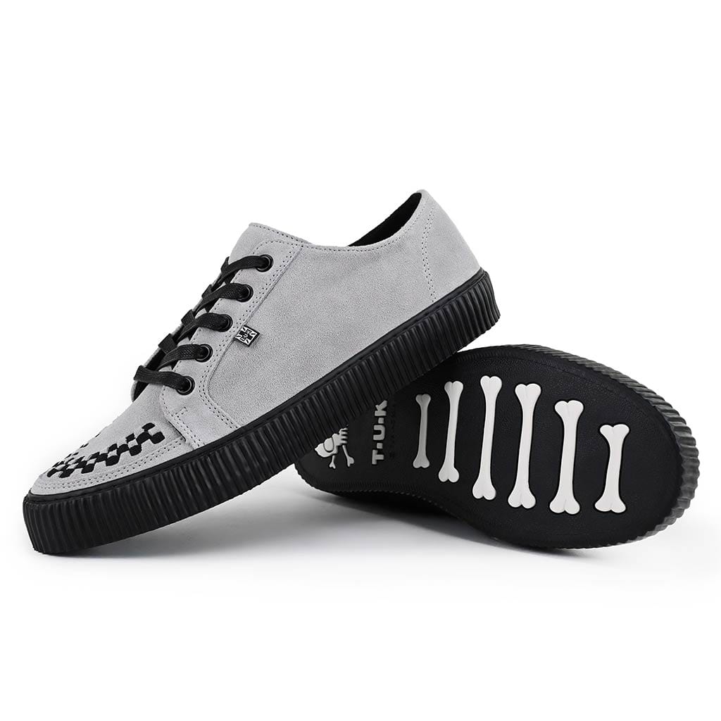 Ribbed Sole Sneaker Grey Suede - Image 3