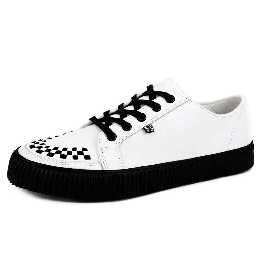 Ribbed Sole Sneaker White Leather - Image 3