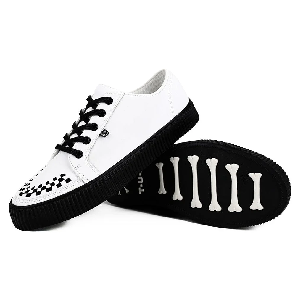Ribbed Sole Sneaker White Leather - Image 4