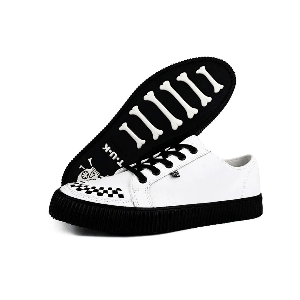 Ribbed Sole Sneaker White Leather - Image 5