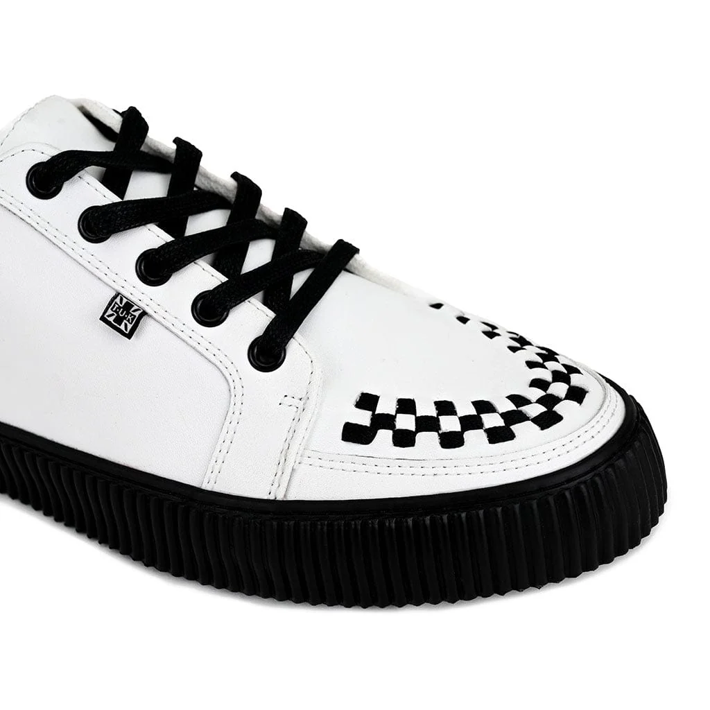 Ribbed Sole Sneaker White Leather - Image 6