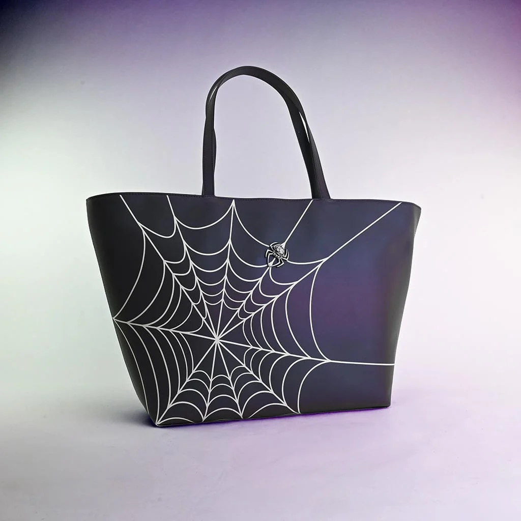 Midnight Chameleon Web Tote Bag - Image 3