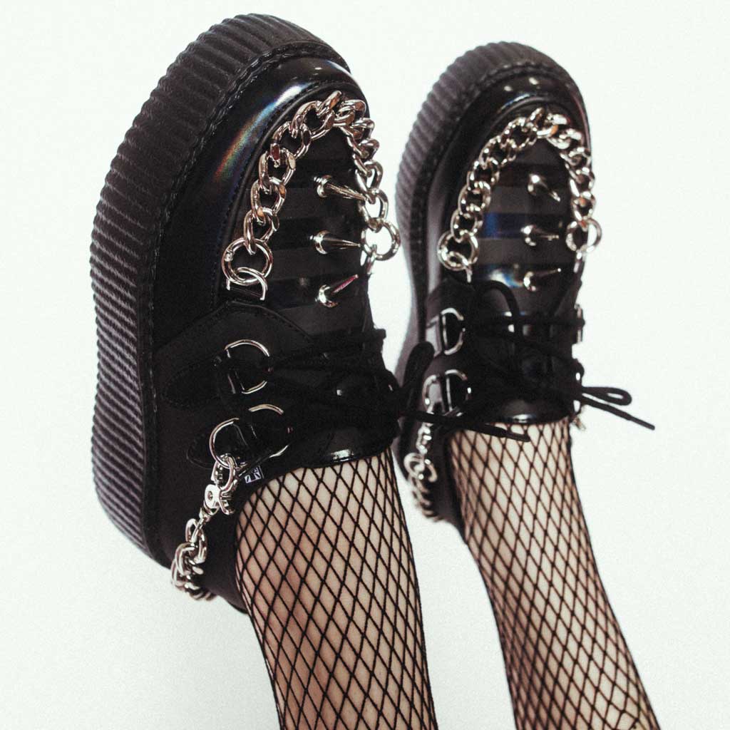 Viva High Creeper Black Spiked Vegan TUKskin™ - Image 2