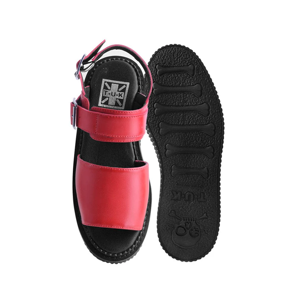 Strato Sandal Brush Off Red Vegan Leather - Image 6
