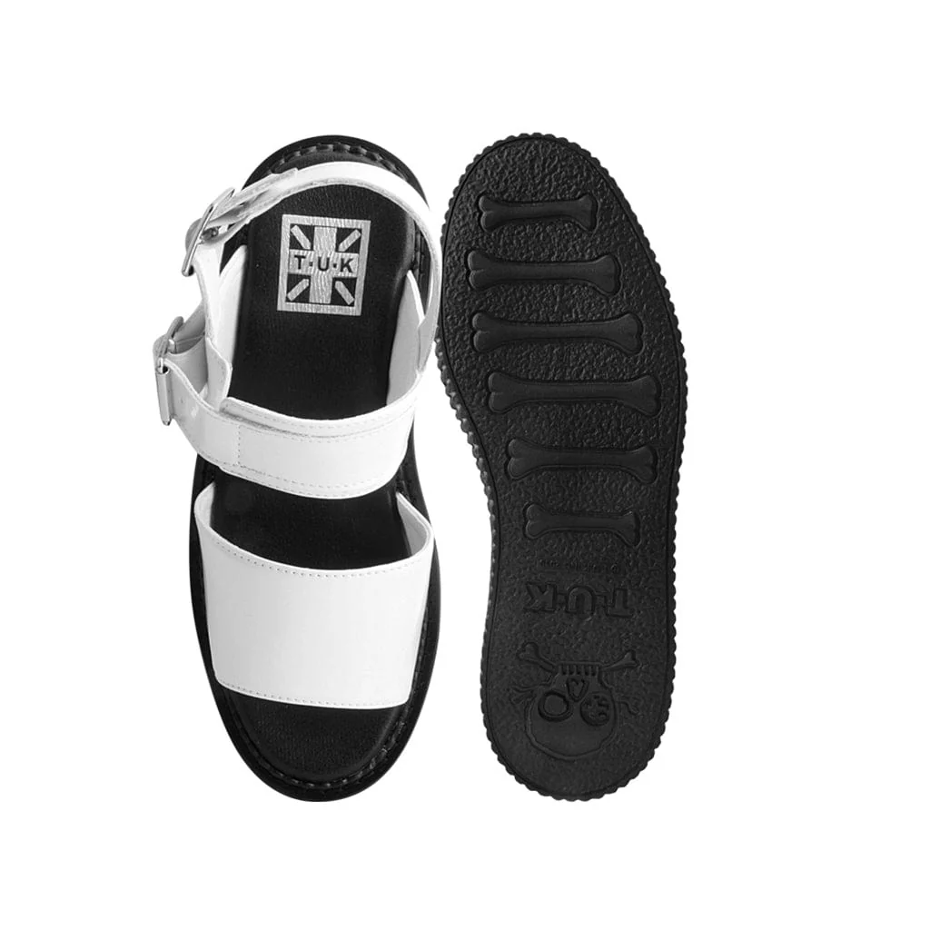 Strato Sandal White Patent Vegan Leather - Image 6