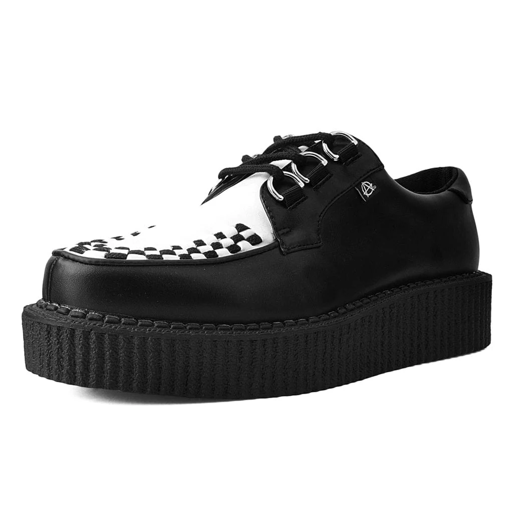 Anarchic Creeper Black & White Vegan Leather - Image 2