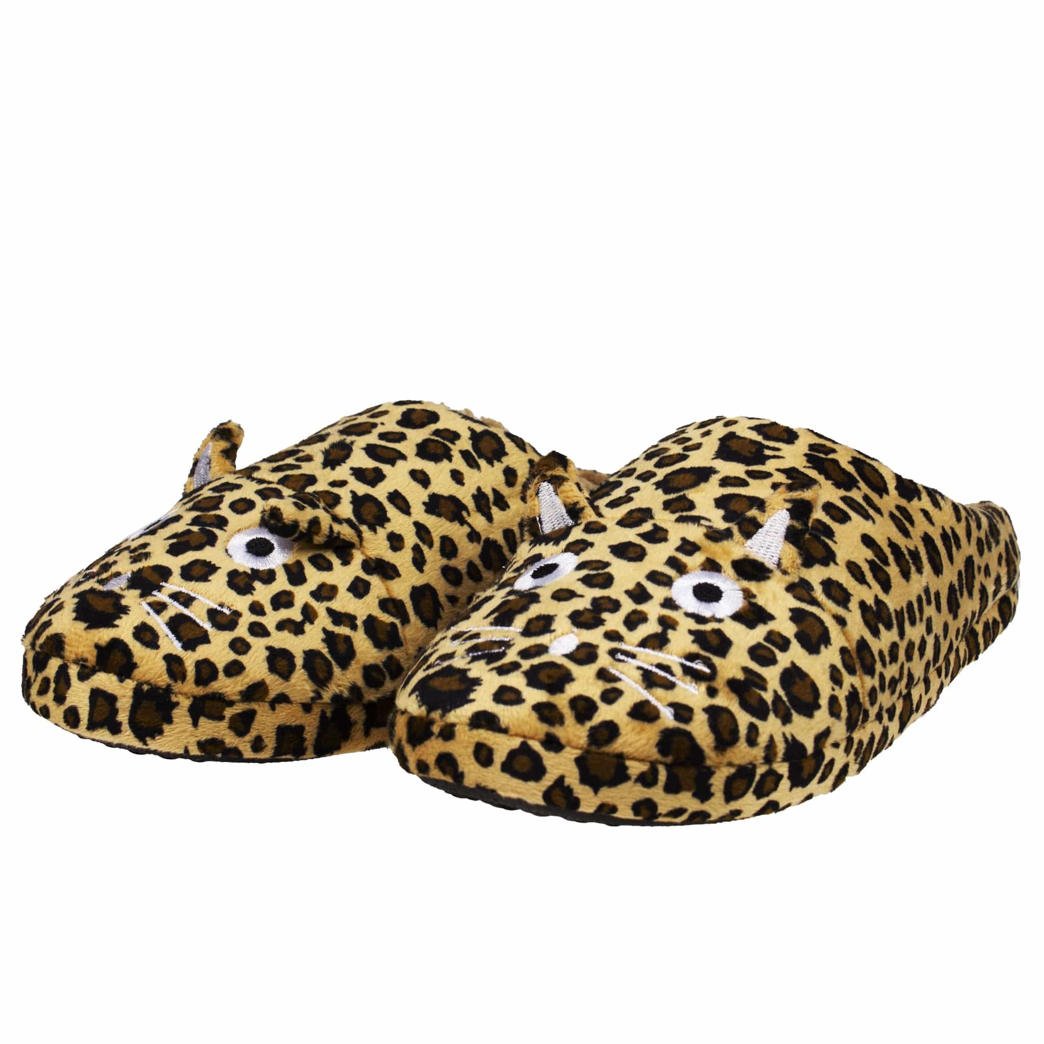 Slipper Leopard Kitty Faux Fur - Image 3