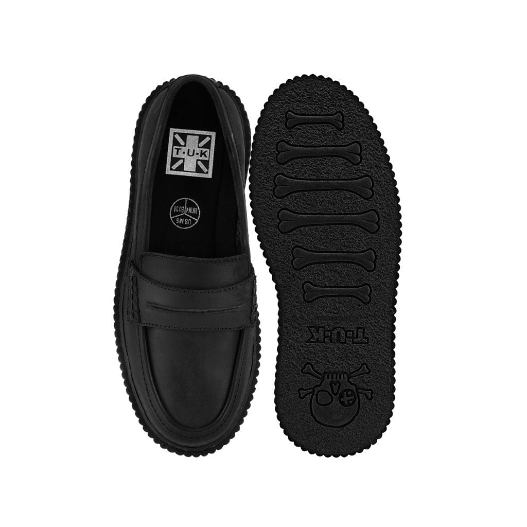 Vintage Creeper Black Leather Loafer - Image 6