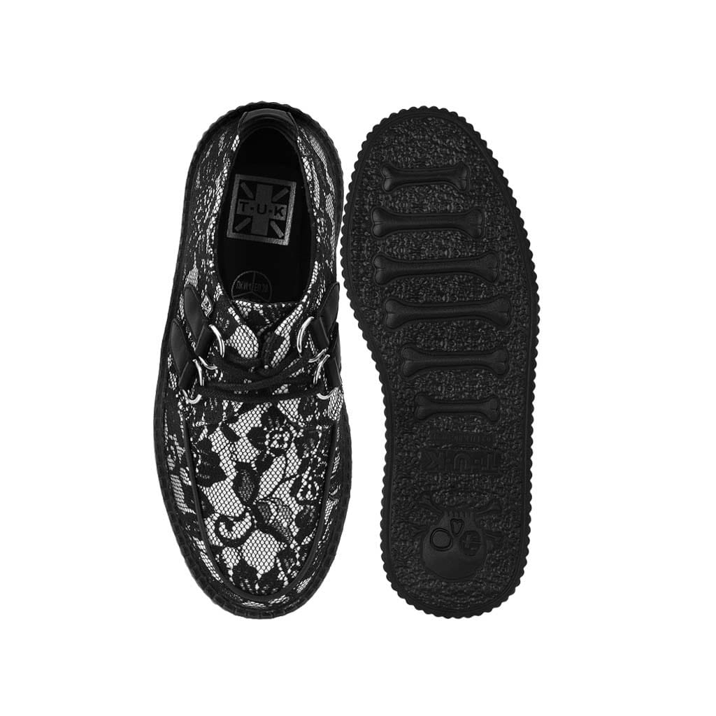 Viva High Creeper Black/White Lace - Image 7