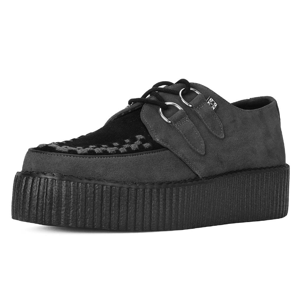 Viva High Creeper Charcoal & Black Suede - Image 4