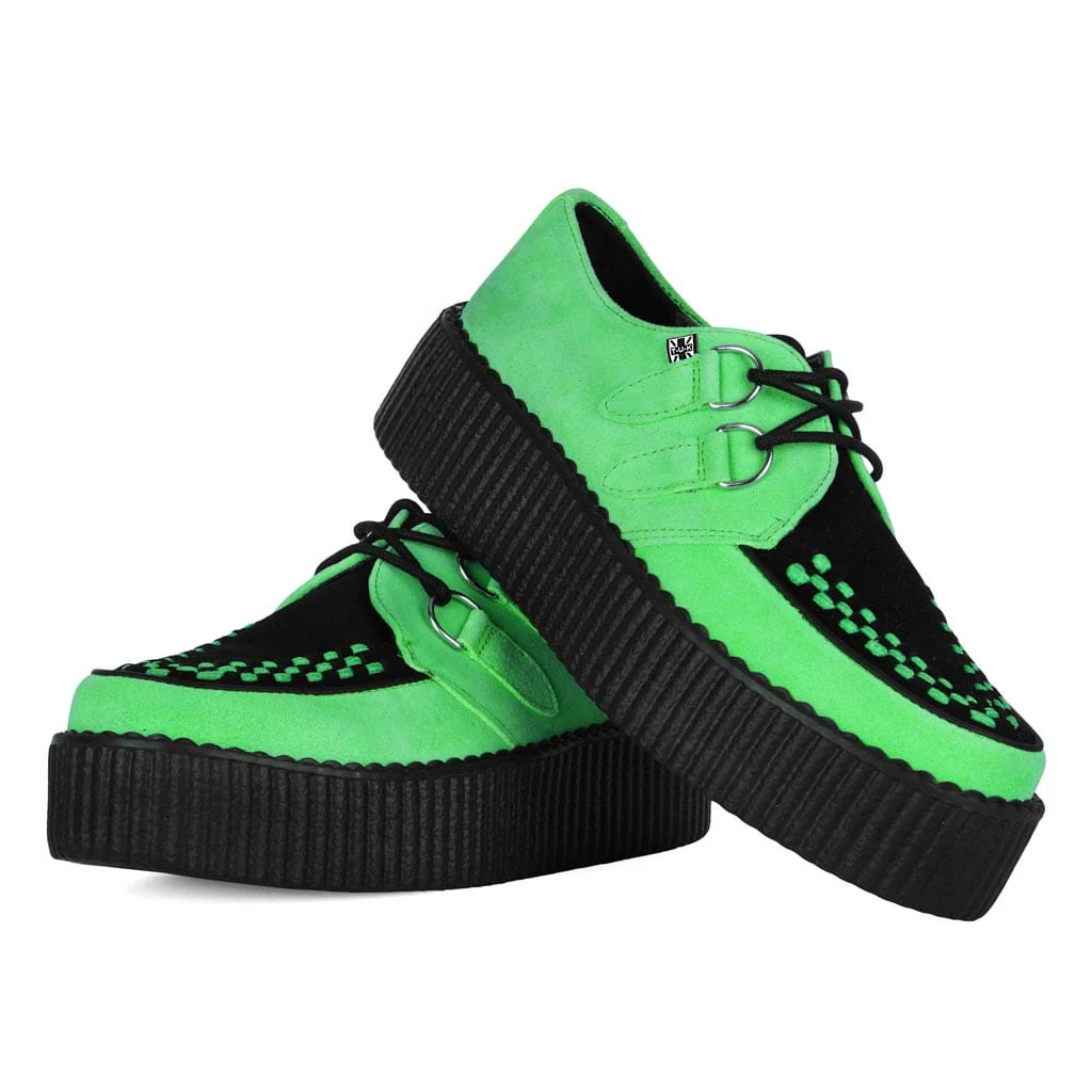 Viva High Creeper Neon Green Suede - Image 3