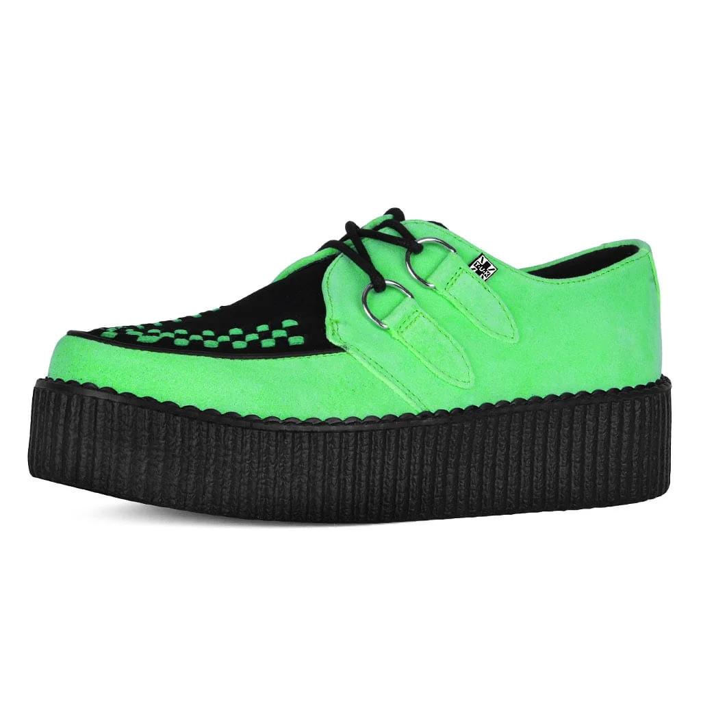 Viva High Creeper Neon Green Suede - Image 4