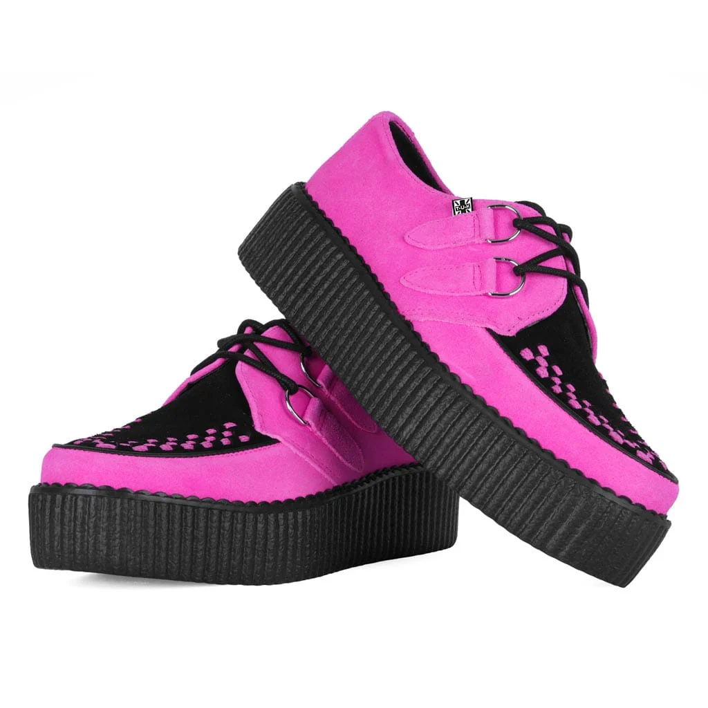 Viva High Creeper Neon Pink Suede - Image 3